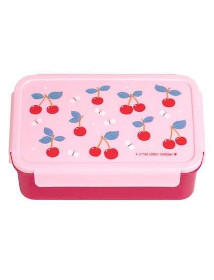 A Little Lovely Company Παιδικά Δοχεία Φαγητού A little lovely company: Δοχείο φαγητού Bento με χωρίσματα- 1,2 L- Cherries
