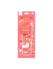 A Little Lovely Company Βρεφικά & Παιδικά Ποτηράκια A Little Lovely Company: Σετ καπάκι, καλαμάκι και βουρτσάκι Fun