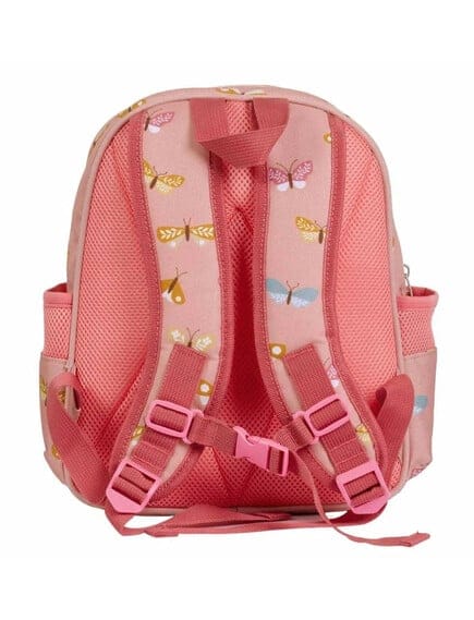 A Little Lovely Company Σχολικές Τσάντες A little lovely company: Tσάντα πλάτης νηπιαγωγείου με ισοθερμική θήκη - Butterflies