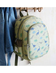 A Little Lovely Company Σχολικές Τσάντες A little lovely company: Tσάντα πλάτης νηπιαγωγείου με ισοθερμική θήκη - "Dinosaurs''