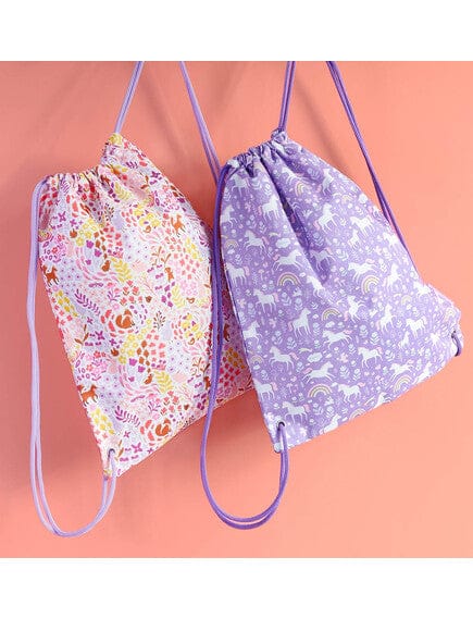 A Little Lovely Company τσάντα ώμου A Little Lovely Company: Tσάντα πλάτης γυμναστηρίου-Flower Garden