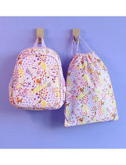 A Little Lovely Company τσάντα ώμου A Little Lovely Company: Tσάντα πλάτης γυμναστηρίου-Flower Garden