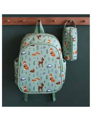 A Little Lovely Company Σχολικές Τσάντες A little lovely company: Tσάντα πλάτης νηπιαγωγείου με ισοθερμική θήκη - Forest Friend