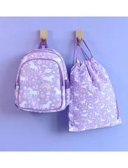 A Little Lovely Company τσάντα ώμου A Little Lovely Company: Tσάντα πλάτης γυμναστηρίου-Unicorn Dreams