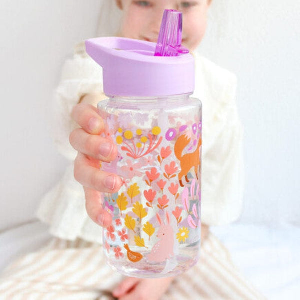 A Little Lovely Company Βρεφικά & Παιδικά Ποτηράκια A little lovely company: Παιδικό Παγούρι από Tritan 450ml-Flower Garden