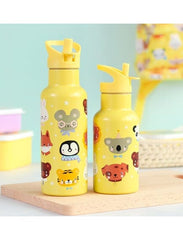 A Little Lovely Company Βρεφικά & Παιδικά Ποτηράκια A Little Lovely Company: XL Μπουκάλι με διπλό τοίχωμα από ανοξείδωτο ατσάλι 500ml - Animal Friends
