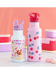 A Little Lovely Company Βρεφικά & Παιδικά Ποτηράκια A Little Lovely Company: XL Μπουκάλι με διπλό τοίχωμα από ανοξείδωτο ατσάλι 500ml - Cherries