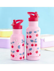A Little Lovely Company Βρεφικά & Παιδικά Ποτηράκια A Little Lovely Company: XL Μπουκάλι με διπλό τοίχωμα από ανοξείδωτο ατσάλι 500ml - Cherries