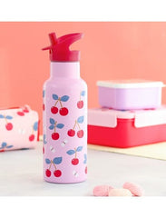 A Little Lovely Company Βρεφικά & Παιδικά Ποτηράκια A Little Lovely Company: XL Μπουκάλι με διπλό τοίχωμα από ανοξείδωτο ατσάλι 500ml - Cherries