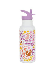 A Little Lovely Company Βρεφικά & Παιδικά Ποτηράκια A Little Lovely Company: XL Μπουκάλι με διπλό τοίχωμα από ανοξείδωτο ατσάλι 500ml - Flower garden