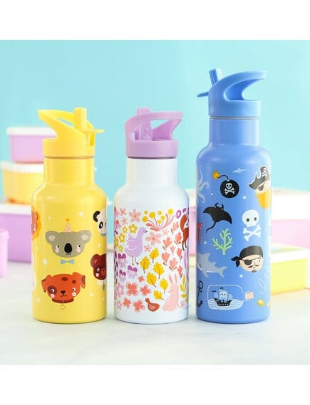 A Little Lovely Company Βρεφικά & Παιδικά Ποτηράκια A Little Lovely Company: XL Μπουκάλι με διπλό τοίχωμα από ανοξείδωτο ατσάλι 500ml - Pirates