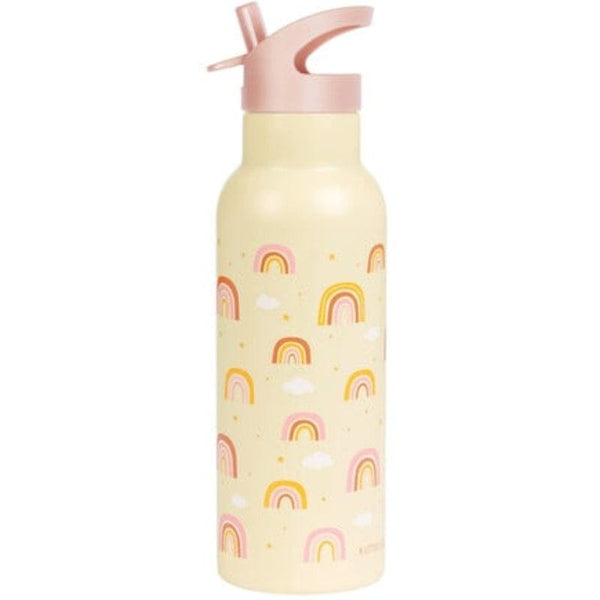 A Little Lovely Company Βρεφικά & Παιδικά Ποτηράκια A Little Lovely Company: XL μπουκάλι με διπλό τοίχωμα από ανοξείδωτο ατσάλι 500ml -Rainbows