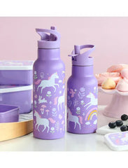 A Little Lovely Company Βρεφικά & Παιδικά Ποτηράκια A Little Lovely Company: XL Μπουκάλι με διπλό τοίχωμα από ανοξείδωτο ατσάλι 500ml Unicorn Dreams