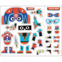 Auzou Ζωγραφική - Καλλιτεχνικά - Παζλ Auzou 200 Αυτοκόλλητα - Υπερήρωες