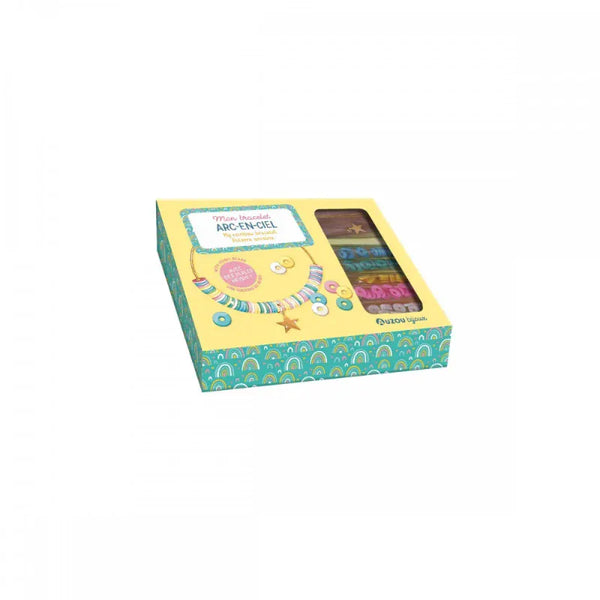 Auzou Ζωγραφική - Καλλιτεχνικά - Παζλ Auzou Φτιάχνω Κοσμήματα Μίνι- Βραχοιόλι Ουράνιο Τόξο