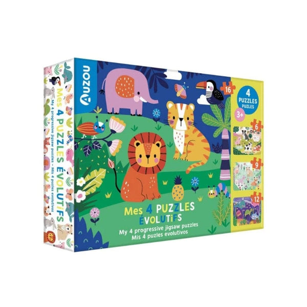 Auzou Ζωγραφική - Καλλιτεχνικά - Παζλ Auzou Παζλ: Early Learning - My 4 Progressive Jigsaw Puzzles