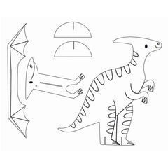 Auzou Ζωγραφική - Καλλιτεχνικά - Παζλ Auzou My Artistic Kit – Πολύχρωμες Δημιουργίες: Δεινόσαυροι