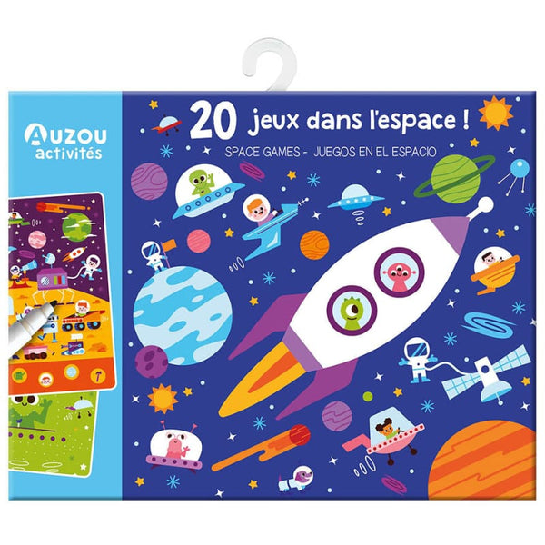 Auzou Ζωγραφική - Καλλιτεχνικά - Παζλ Auzou My Games Pouch – 20 Παιχνίδια – Διάστημα