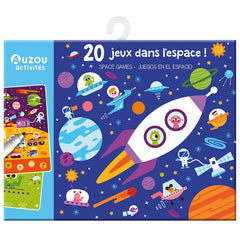Auzou Ζωγραφική - Καλλιτεχνικά - Παζλ Auzou My Games Pouch – 20 Παιχνίδια – Διάστημα