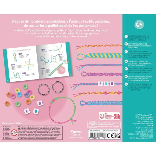 Auzou Ζωγραφική - Καλλιτεχνικά - Παζλ Auzou Εργαστήριο Κοσμημάτων - My Glittery Scoubidous