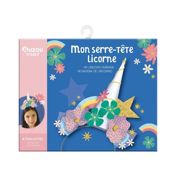 Auzou Ζωγραφική - Καλλιτεχνικά - Παζλ Χαρτοκοπτική My Activity Pouch Auzou My Unicorn Hairband
