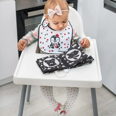 BabyOno Βρεφικά Παιχνίδια Δραστηριοτήτων BabyOno Υφασμάτινο βιβλιαράκι με μασητικό C:More Black & White