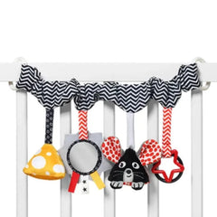 BabyOno Κρεμαστά Βρεφικά Παιχνίδια BabyOno: Κρεμαστό παιχνίδι δραστηριοτήτων για καρότσι και κούνια-Cheese & Skip