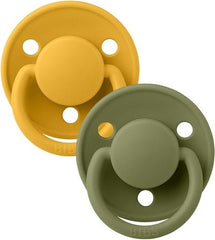 BIBS Πιπίλες Bibs Πιπίλες Σιλικόνης για 0-36 μηνών De Lux Honey Bee/Olive 2τμχ