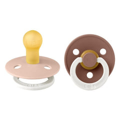 BIBS Πιπίλες Bibs Πιπίλες Καουτσούκ Νυκτός 0-6m Blush - Woodchuck Glow 2τμχ.