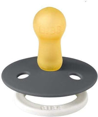 BIBS Πιπίλες Bibs Πιπίλες Νύχτας Καουτσούκ 0-6m Iron GLOW/Baby Blue GLOW 2τμχ