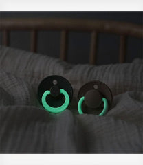 BIBS Πιπίλες Bibs Πιπίλες Καουτσούκ 18+m Blush GLOW/Vanilla GLOW 2τμχ