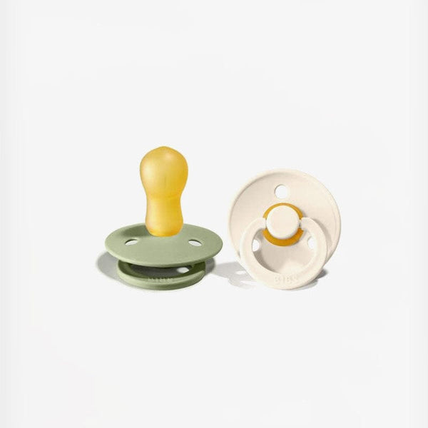 BIBS Πιπίλες Bibs Πιπίλες Καουτσούκ 18+m Ivory/Sage 2τμχ