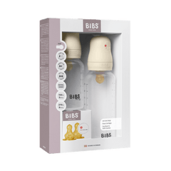 BIBS Μπιμπερό / Αξεσουάρ BIBS Σετ Πλαστικά Μπιμπερό 2 τμχ 150ml/270ml- LATEX- IVORY