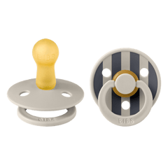 BIBS Πιπίλες Bibs Πιπίλες 2τμχ Καουτσούκ 6+m Studio Colour Block Sand Mix