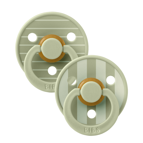BIBS Πιπίλες Bibs Πιπίλα Καουτσούκ Σετ 2τμχ Colour Pin Sage 6-12m