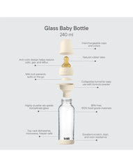 BIBS Μπιμπερό / Αξεσουάρ Bibs Γυάλινο Μπιμπερό 240ml latex blush 5020244