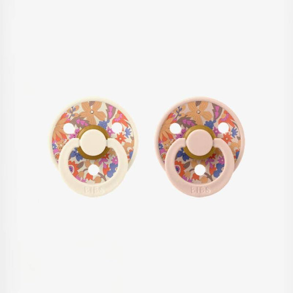 BIBS Πιπίλες Bibs Πιπίλες Καουτσουκ Bibs x Liberty No2 6-18m – June Blossom Blush Mix 2τμχ.