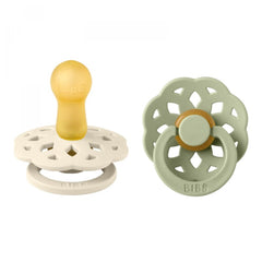 BIBS Πιπίλες Πιπίλες BIBS Boheme Latex Ivory/Sage No.2 (2τεμ.)