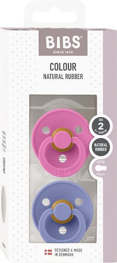 BIBS Πιπίλες Bibs Πιπίλες Καουτσούκ Bubblegum-Peri για 6-18 μηνών 2τμχ
