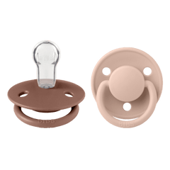 BIBS Πιπίλες Bibs Πιπίλες Σιλικόνης De Lux 0-36m 2τμχ - Woodchuck/Blush