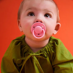 BIBS Πιπίλες Bibs Πιπίλες De Lux Σιλικονούχες De LuxBABY PINK/TANGO One Size 2 τμχ 0-36m