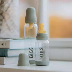 BIBS Μπιμπερό / Αξεσουάρ Bibs Ολοκληρωμένο Σετ Γυάλινο Μπιμπερό Latex Sage 225ml