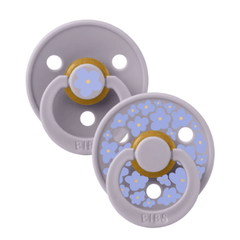 BIBS Πιπίλες BIBS Πιπίλες Καουτσούκ Studio Σετ 2τμχ 6-18m Jasmine-Fossil Grey