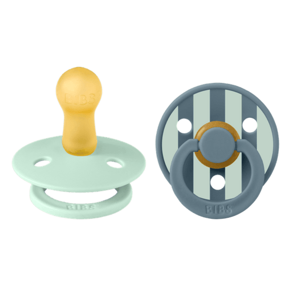 BIBS Πιπίλες Bibs Studio Collection Σετ Πιπίλες 2τμχ – Block Nordic Mint/Petrol– Στρογγυλή No2 (6+ μηνών) 12022102