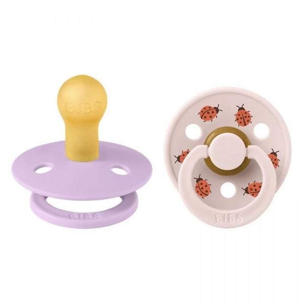 BIBS Πιπίλες Πιπίλες BIBS Studio Colour Latex Ladybug/Violet Sky Mix No.2 (2τεμ.)