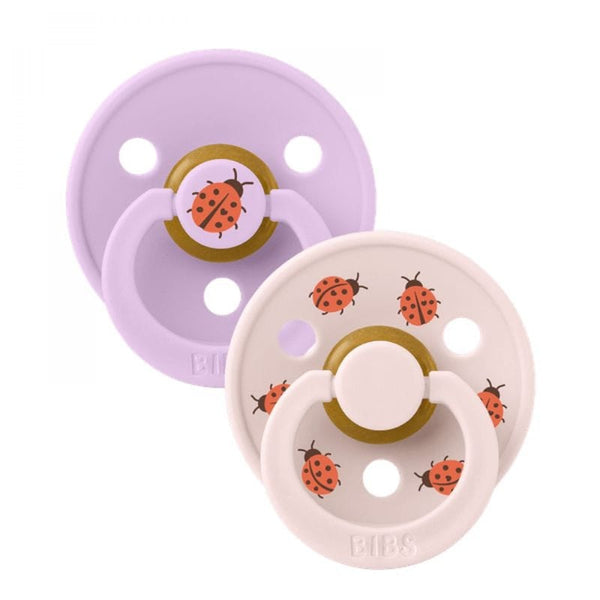 BIBS Πιπίλες Πιπίλες BIBS Studio Colour Latex Ladybug/Violet Sky Mix No.2 (2τεμ.)