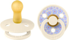 BIBS Πιπίλες Bibs Πιπίλες Καουτσούκ Studio Colour No1 Jasmine & Ivory Mix για 0-6 μηνών 2τμχ