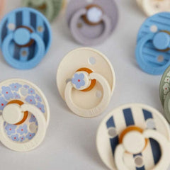 BIBS Πιπίλες Bibs Πιπίλες Καουτσούκ Studio Colour No1 Jasmine & Ivory Mix για 0-6 μηνών 2τμχ