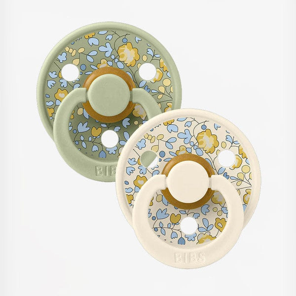 BIBS Πιπίλες Bibs x Liberty Πιπίλες Καουτσούκ 6-18m Eloise – Sage Mix 2τμχ