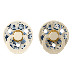 BIBS Πιπίλες Bibs X Liberty Bobo Πιπίλες Καουτσούκ Ivory / Vanilla Mix για 6+ μηνών 2τμχ
